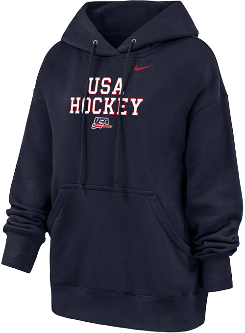 Ladies Nike USA Hockey Phoenix Fleece Hooded Sweatshirt