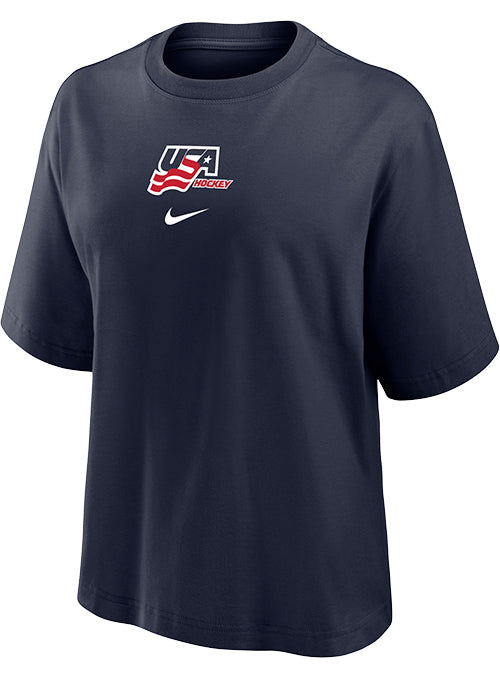Ladies Nike USA Hockey Boxy T-Shirt