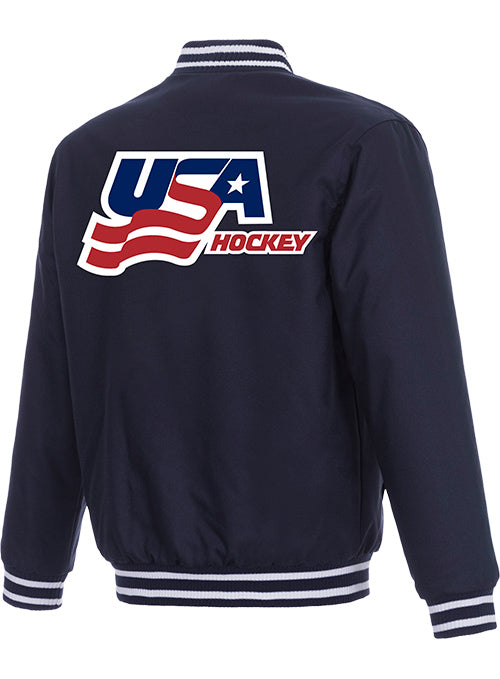 USA Hockey Twin Logo Poly-Twill Jacket