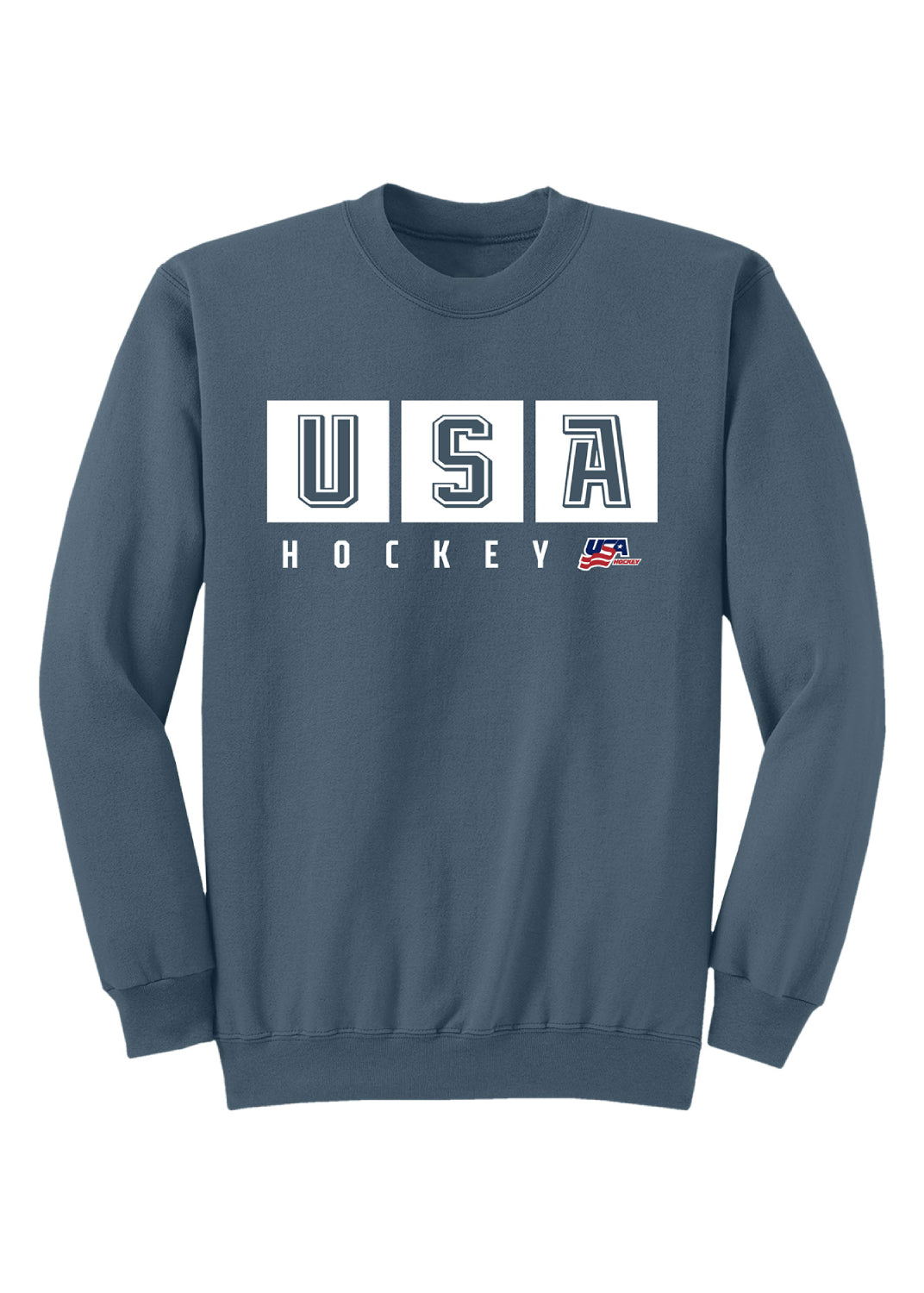 USA Hockey U-S-A Block Crewneck Sweatshirt