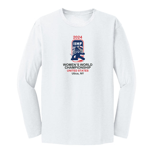 2024 IIHF Women's World Championship Long Sleeve T-Shirt - White