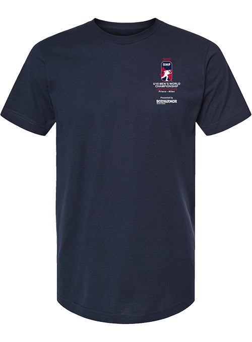 2025 IIHF U18 Men's World Championship Local T-Shirt - Navy