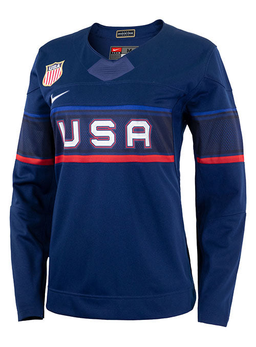 Nike USA Hockey Away 2022 Olympic Jersey, Men's, Large, Blue Nike USA Hockey Away 2022 Olympic Jersey, Men's, Large, Blue