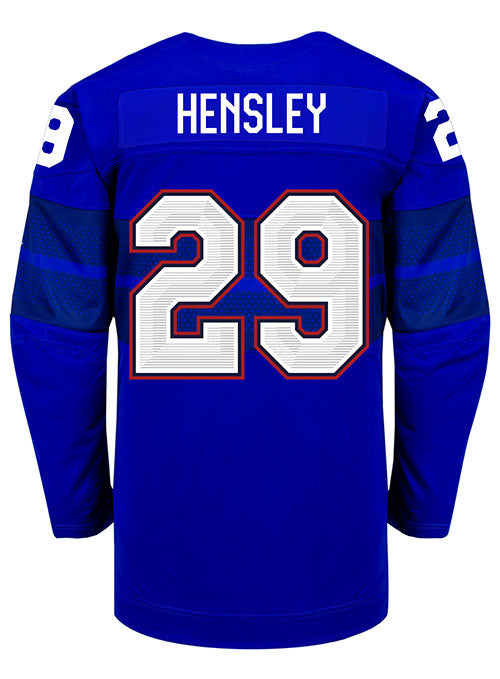 Nike USA Hockey Nicole Hensley Alternate 2022 Olympic Jersey – USA