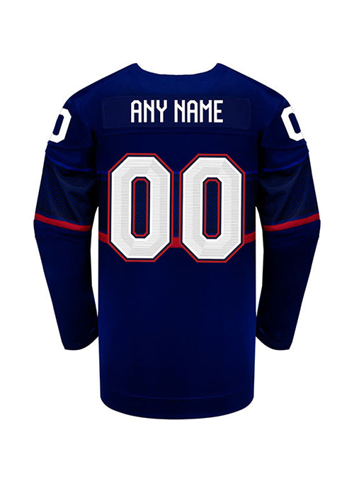 Youth Nike USA Hockey Away 2022 Olympic Personalized Jersey – USA