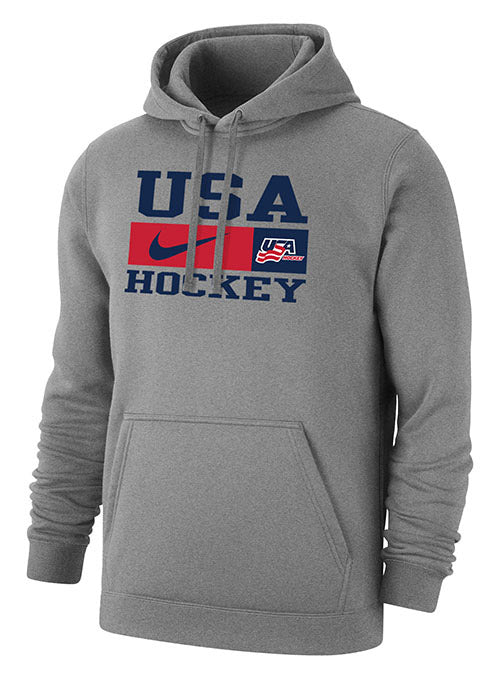 USA Hockey Shield Hockey Hoodie - XL / Navy Blue / Polyester