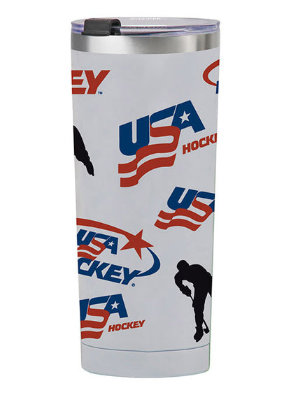 USA Hockey 20 oz. Stainless Steel Medley Tumbler - Front View