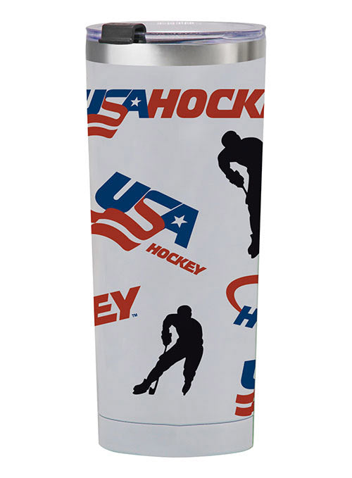 USA Hockey 20 oz. Stainless Steel Medley Tumbler - Front View