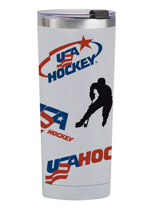 USA Hockey 20 oz. Stainless Steel Medley Tumbler - Front View