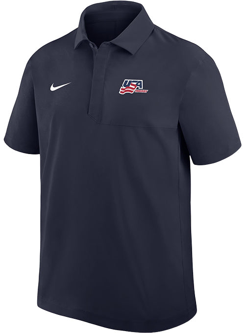 Nike USA Hockey Woven Polo - Navy