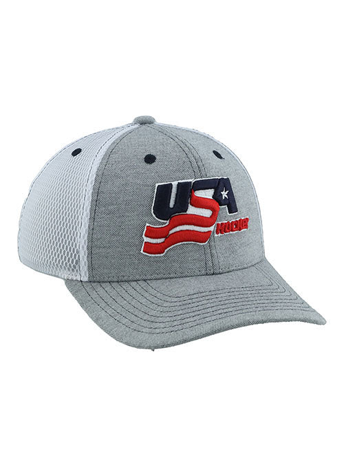 USA Hockey Chaser Structured Flex Hat - Front View