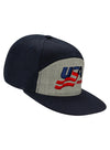 USA Hockey Wool Blend 7-Panel Flatbill Snapback Hat - Side View