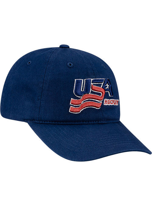 USA Hockey Wave Logo 1937 Slouch Hat
