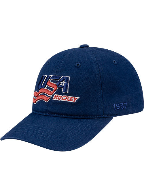 USA Hockey Wave Logo 1937 Slouch Hat