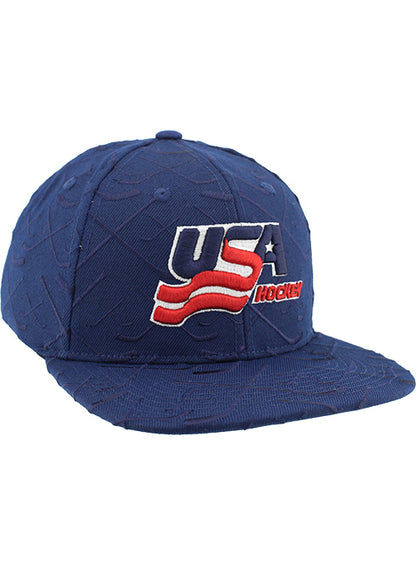 Zephyr USA Hockey Topshelf Pattern Snapback Hat