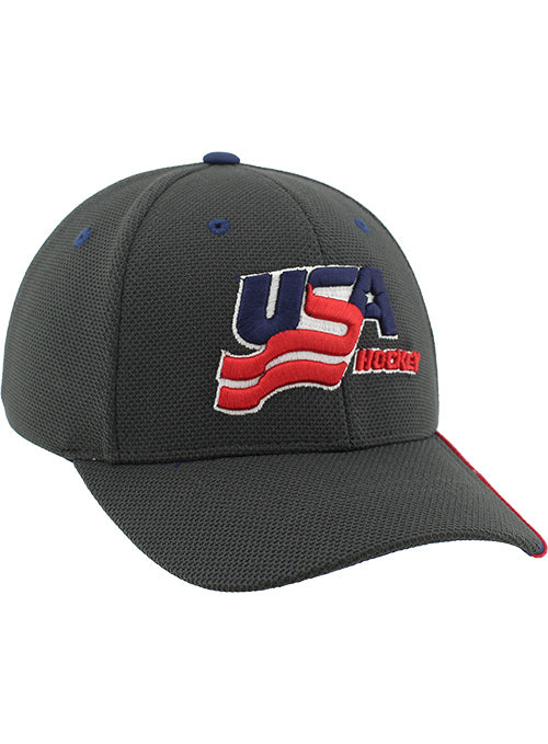 Zephyr USA Hockey Stride Offset Stripe Snapback Hat