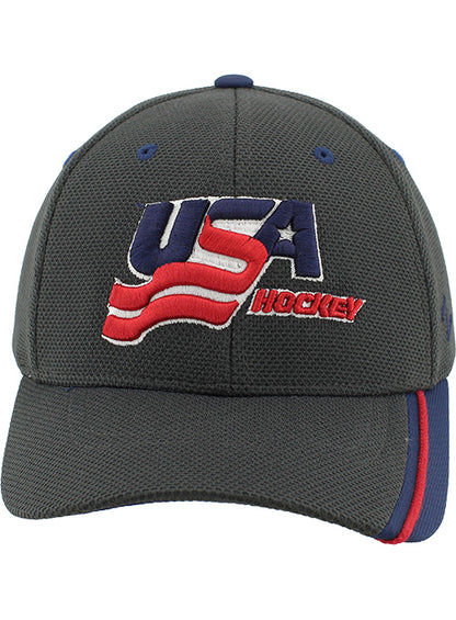 Zephyr USA Hockey Stride Offset Stripe Snapback Hat