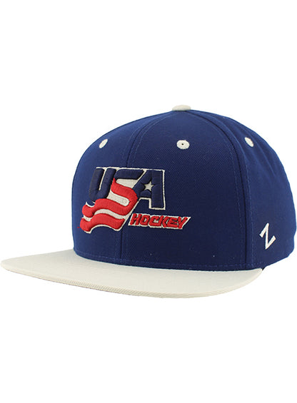 Zephyr USA Hockey Colorblock Snapback Hat