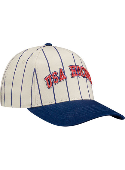 USA Hockey Pinstripe 5-Panel Snapback Hat