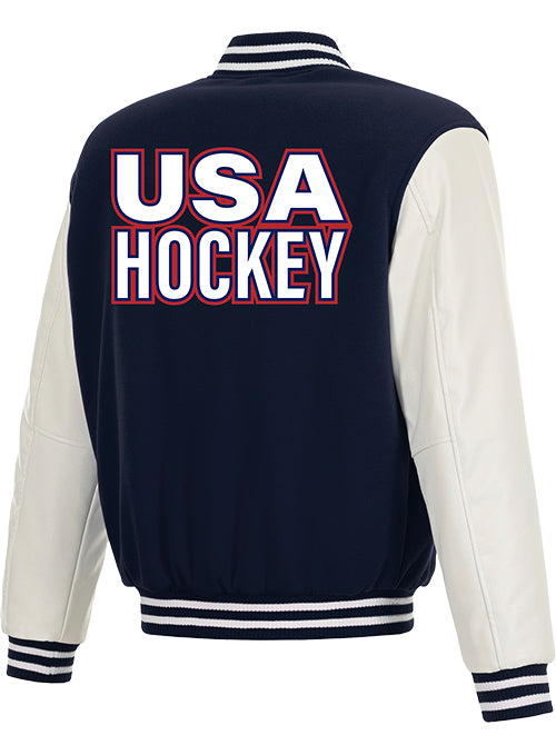 USA Hockey Reversible Statement Varsity Jacket
