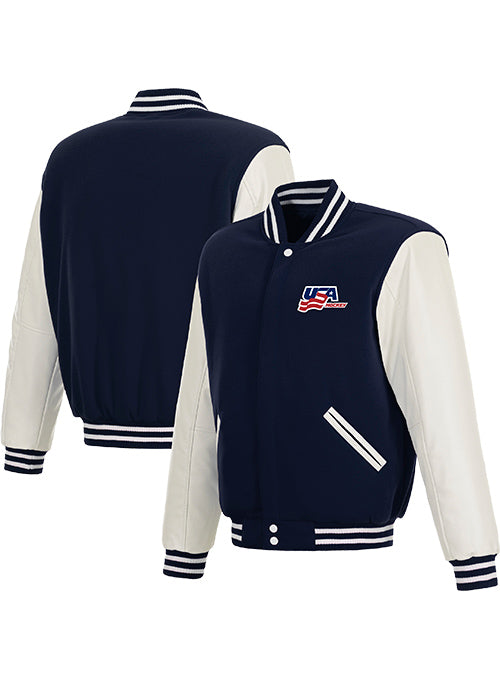 USA Hockey Reversible 1-on-1 Varsity Jacket