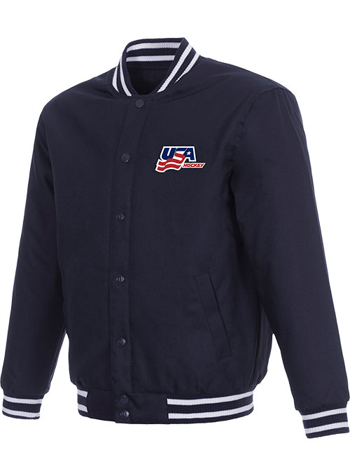 USA Hockey Twin Logo Poly-Twill Jacket