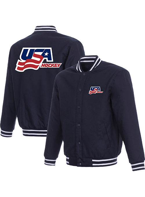 USA Hockey Twin Logo Poly-Twill Jacket
