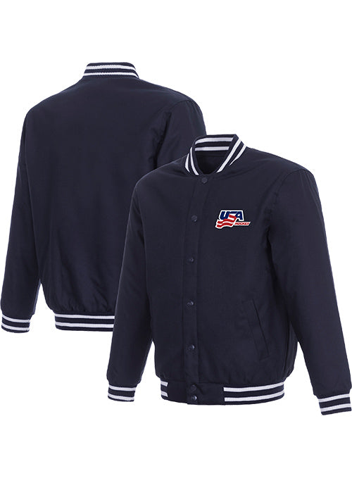 USA Hockey Solo Logo Poly-Twill Jacket