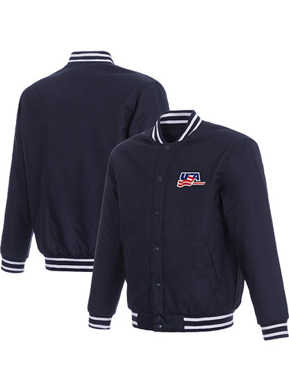 USA Hockey Solo Logo Poly-Twill Jacket