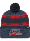 47 Brand USA Hockey Fadeout Knit Beanie - Front View