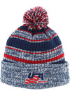 USA Hockey Sliver Knit Beanie - Front View