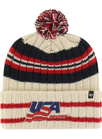 47 Brand USA Hockey Hone Knit Beanie