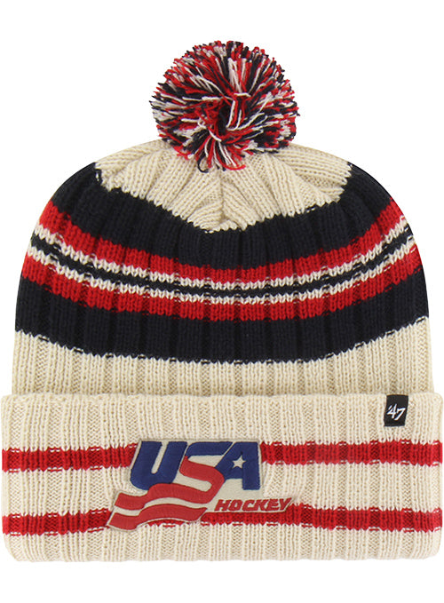 47 Brand USA Hockey Hone Knit Beanie