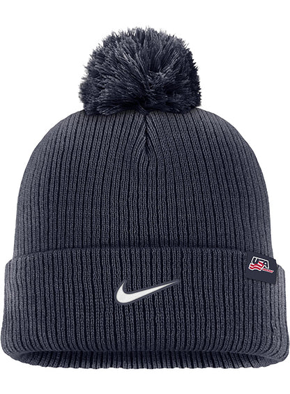 Nike USA Hockey Olympic Peak Pom Knit Beanie