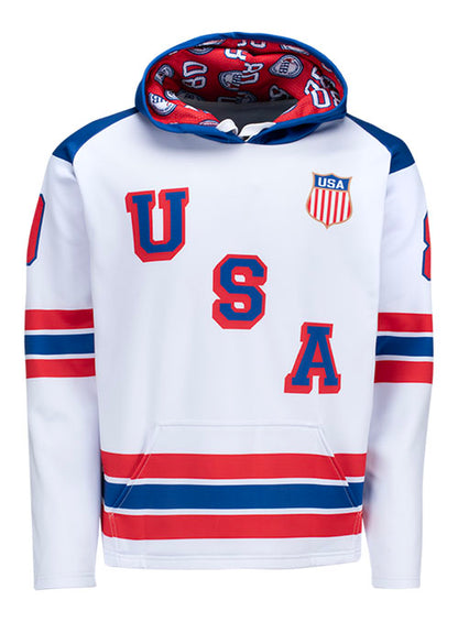 USA Hockey Herb Brooks '80 Replica Sublimated Hooded Sweatshirt