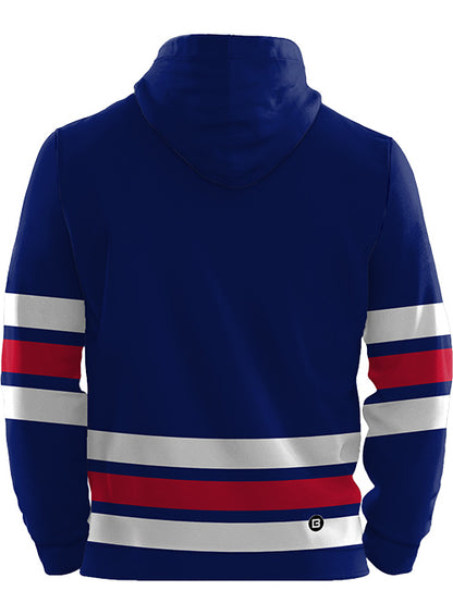 USA Hockey U-S-A Sublimated Hooded Sweatshirt - Blue