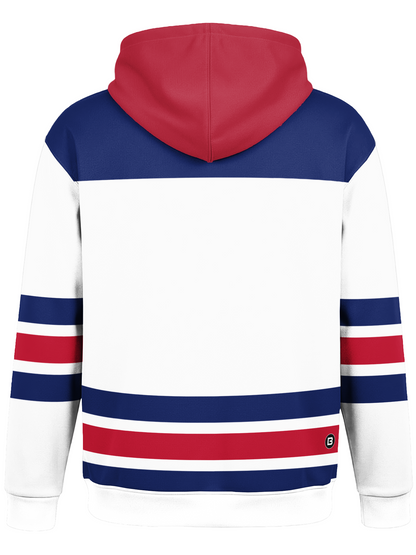 USA Hockey U-S-A Sublimated Hooded Sweatshirt - White