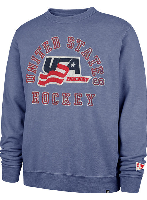 47 Brand USA Hockey Calderwood Applique Crewneck Sweatshirt