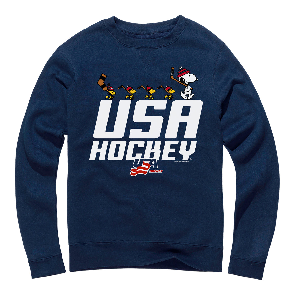 Streaker Sports Peanuts X USA Hockey Snoopy's Hockey Team Crewneck Sweatshirt