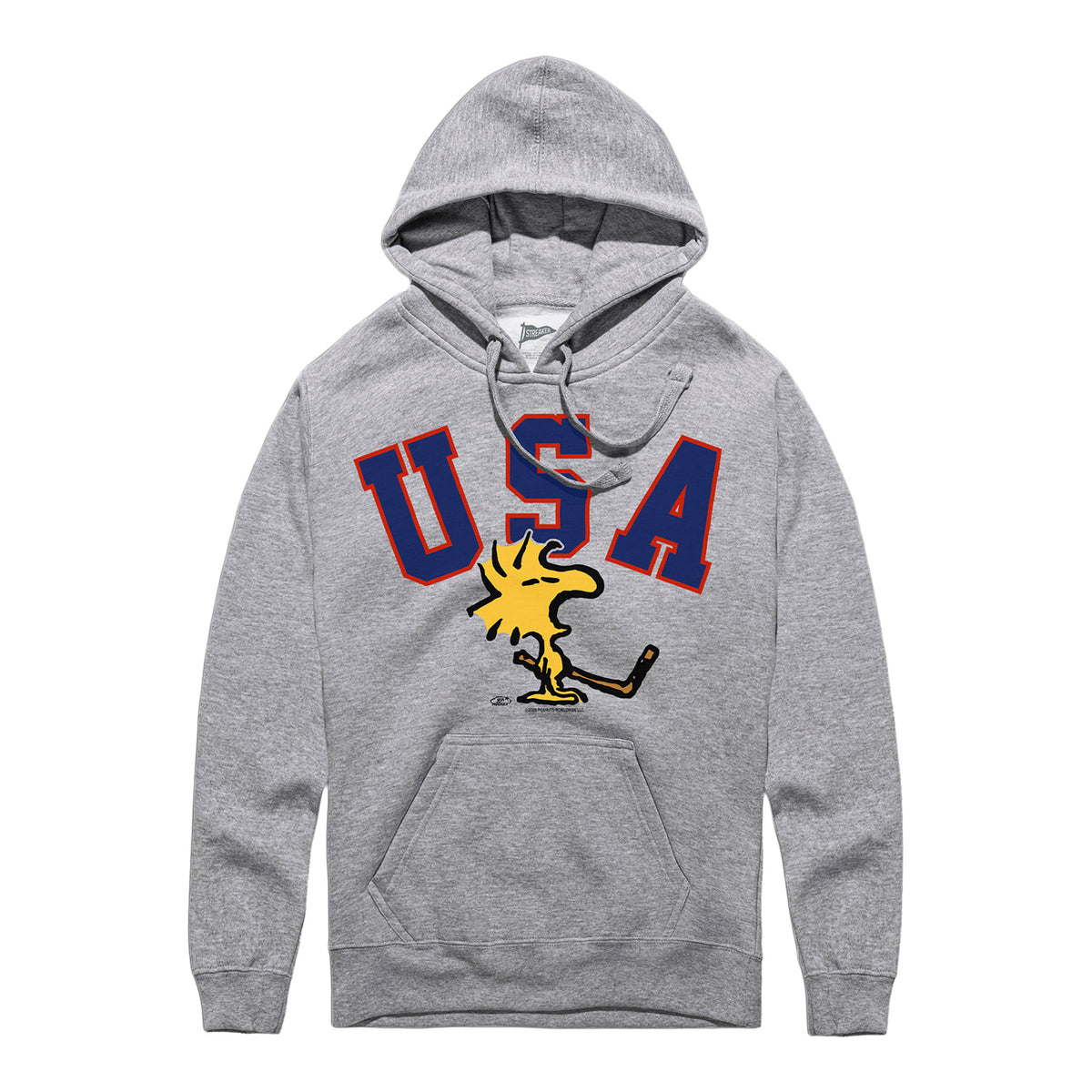 Streaker Sports Peanuts X USA Hockey 1980 Woodstock Hooded Sweatshirt