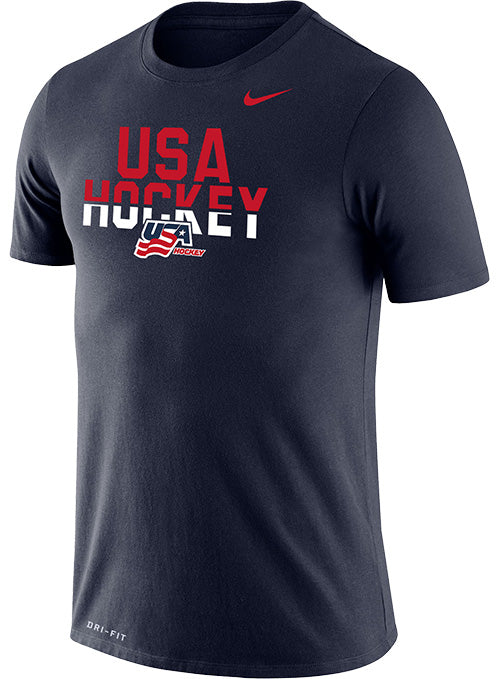 Nike USA Hockey Goal Line T-Shirt - Front View