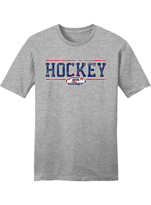USA Hockey Lines T-Shirt - Front View