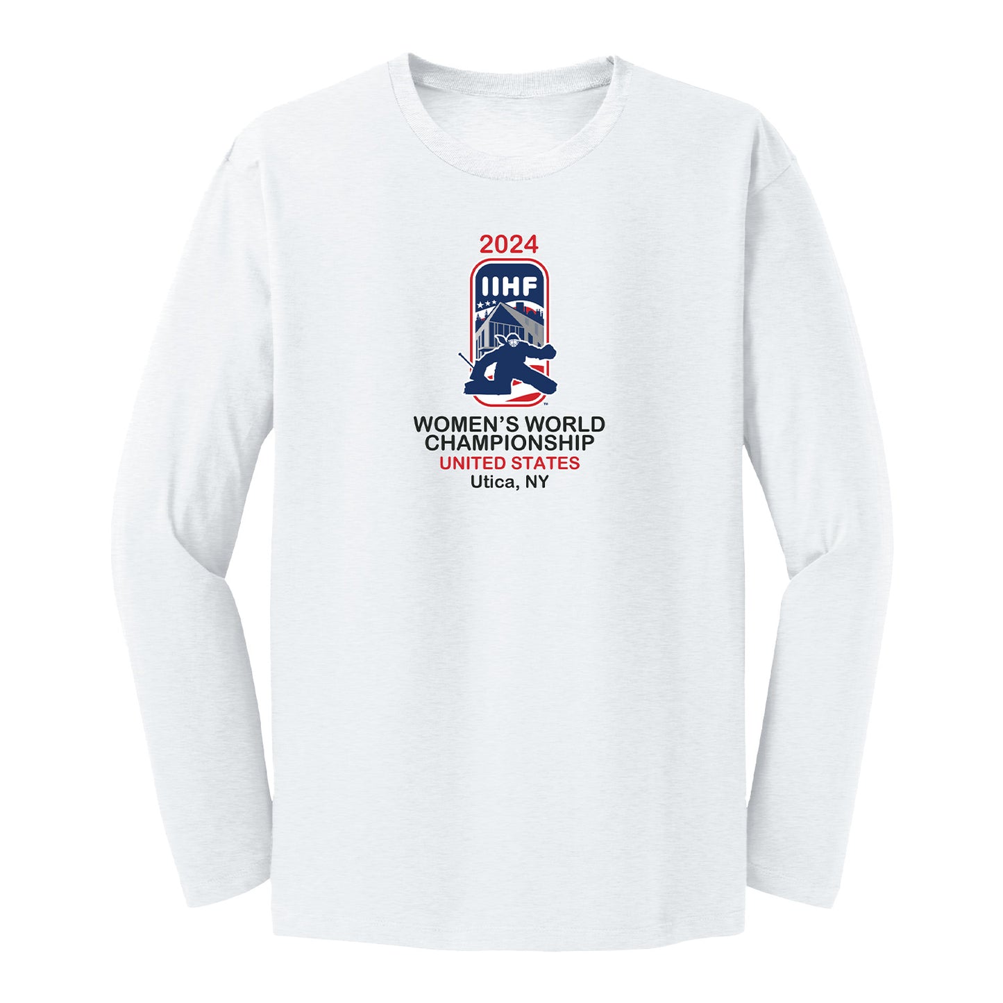 2024 IIHF Women's World Championship Long Sleeve T-Shirt - White