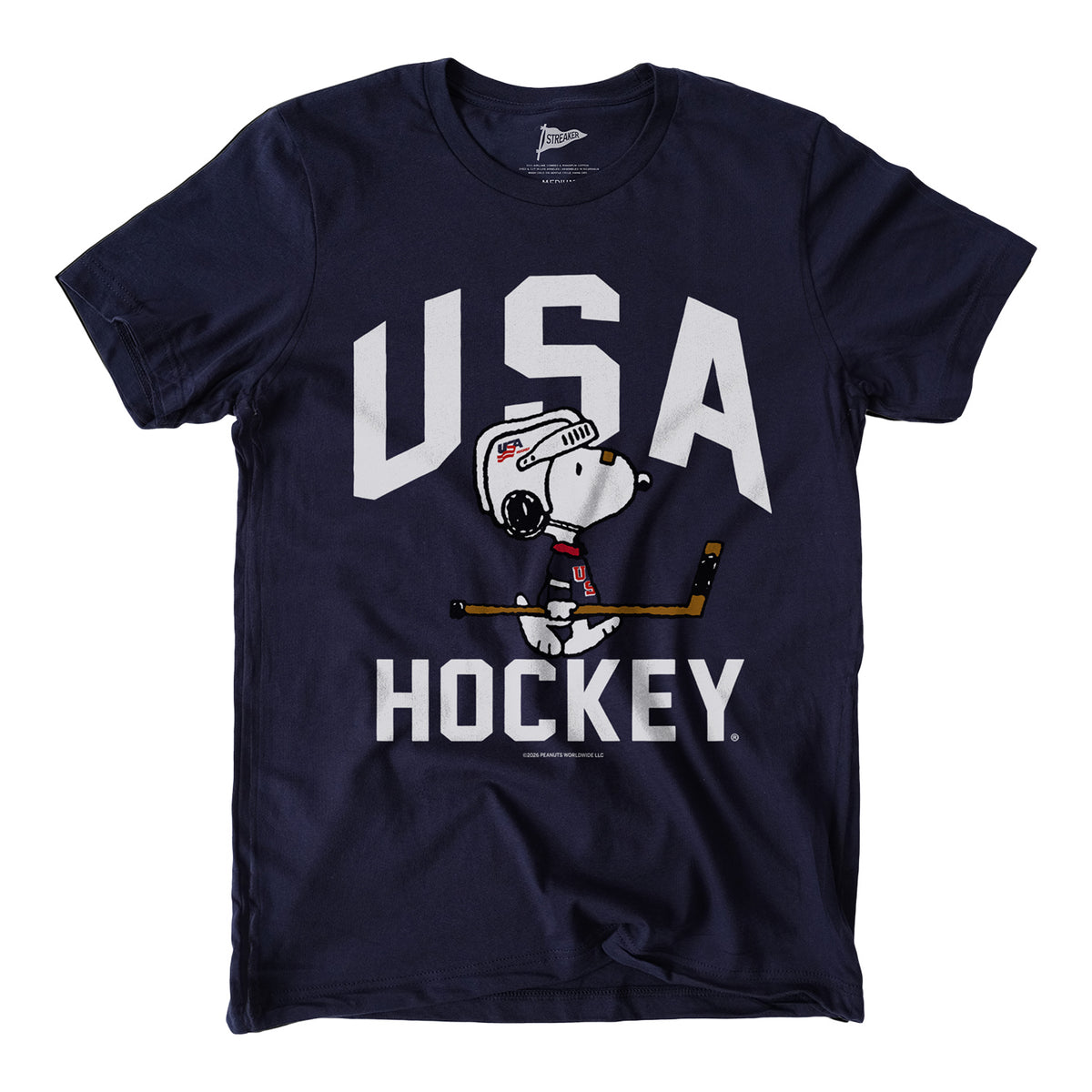 Streaker Sports Peanuts X USA Hockey World Famous T-Shirt