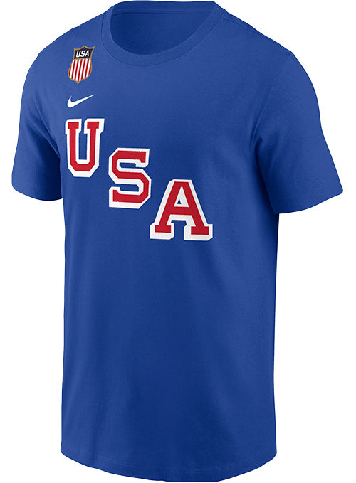 Nike USA Hockey 2026 Olympic Brady Tkachuk Name & Number T-Shirt