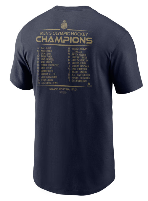 Nike 2026 U.S. Olympic Men's Team Championship Roster T-Shirt