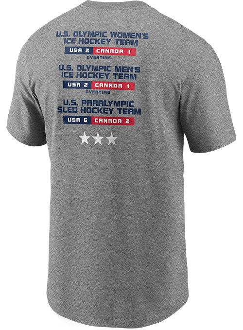 Nike USA Hockey Milano Cortina Hat Trick T-Shirt
