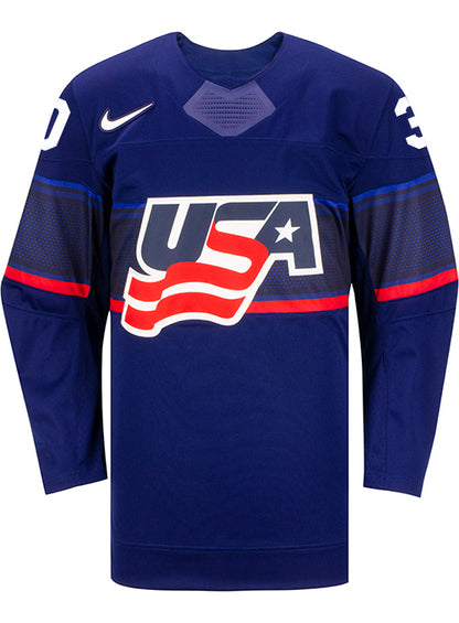 Nike USA Hockey Abbey Levy Away Jersey - Front View