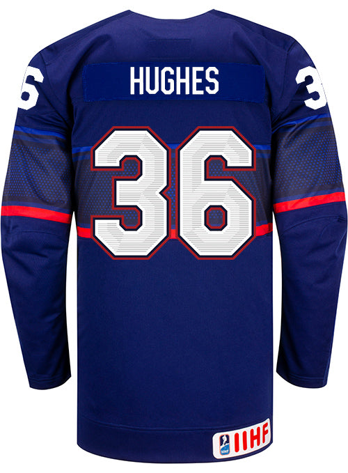 Nike USA Hockey Gabbie Hughes Away Jersey - Back View