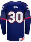 Nike USA Hockey Abbey Levy Away Jersey - Back View